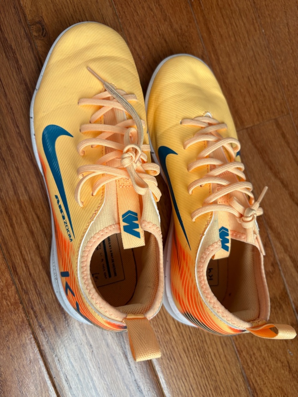 Nike Kids Yellow and Blue Training Sneakers